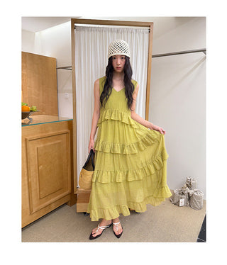 ruffled dress