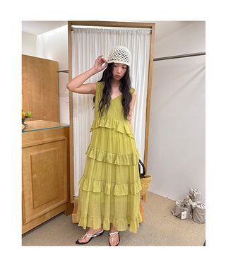 ruffled dress