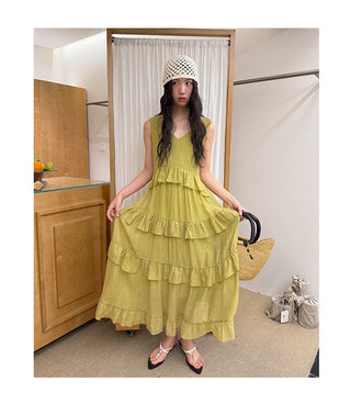 ruffled dress