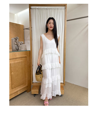 ruffled dress