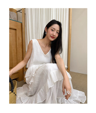 ruffled dress