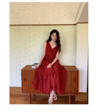 ruffled dress