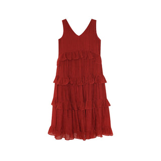 ruffled dress