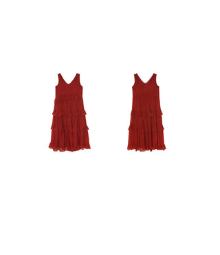 ruffled dress