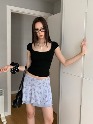 square collar top