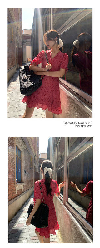 polka dot dress