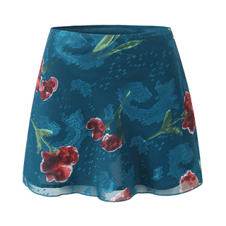 rose printed skirt