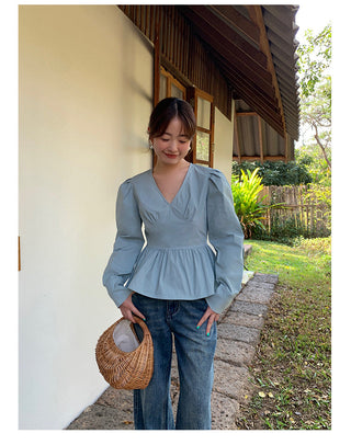 V-neck shirt
