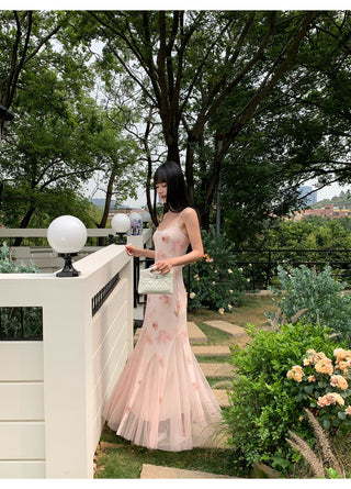 pink mesh dress 02