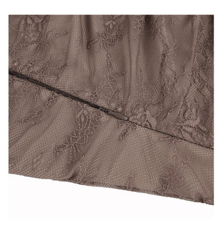 brown lace dress