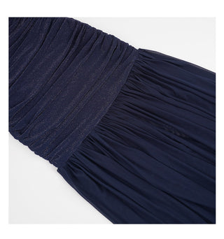 blue mesh dress