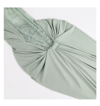 pea green dress