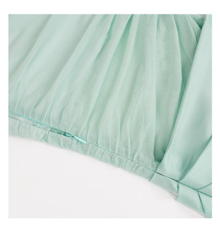 mint green dress