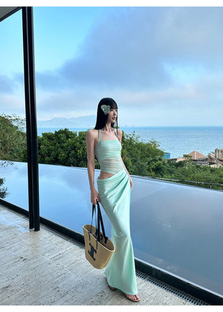 mint green dress