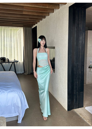 mint green dress
