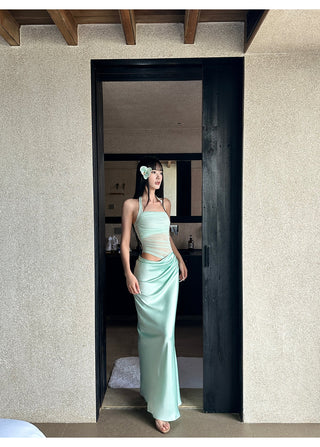 mint green dress