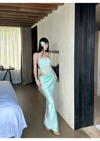 mint green dress