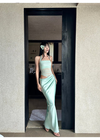 mint green dress