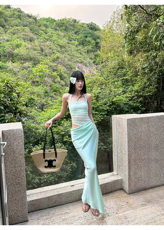 mint green dress
