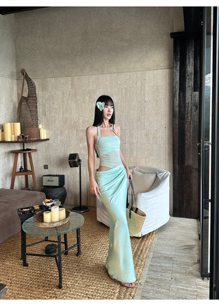 mint green dress