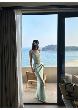 mint green dress