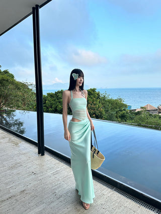 mint green dress
