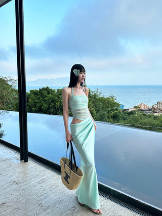 mint green dress