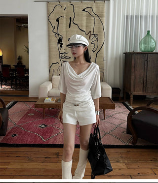 white bell sleeve