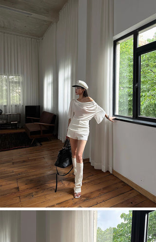 white bell sleeve