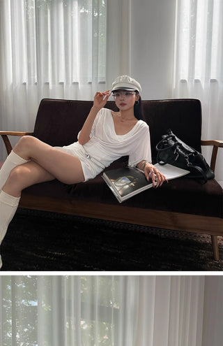white bell sleeve