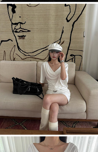 white bell sleeve