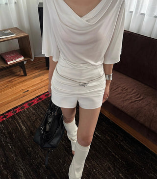 white bell sleeve