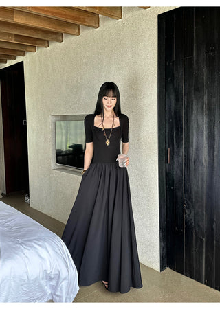 black square dress