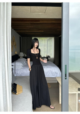 black square dress
