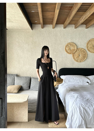 black square dress