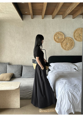 black square dress
