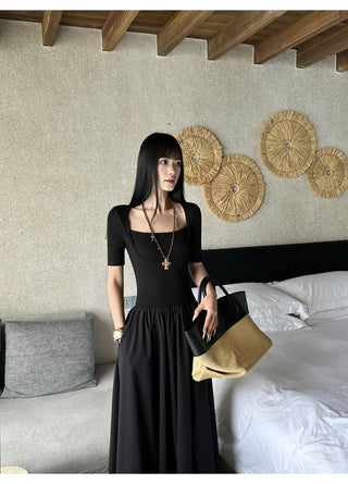 black square dress