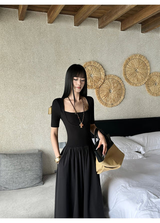 black square dress