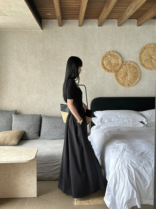 black square dress
