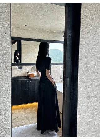 black square dress