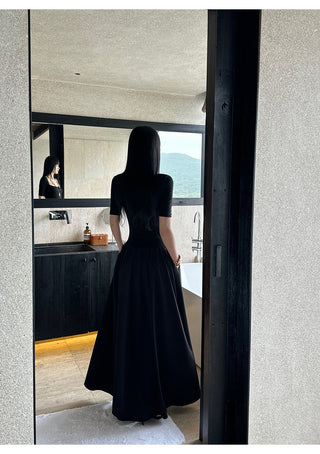 black square dress