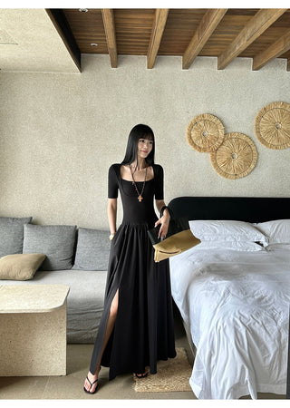 black square dress