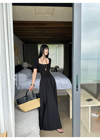 black square dress