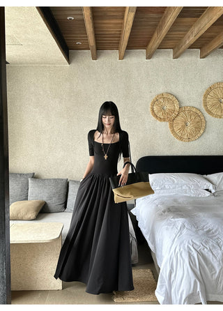 black square dress