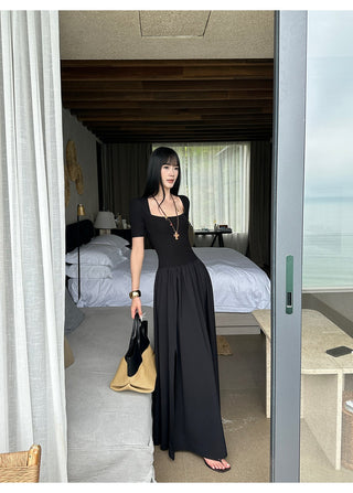 black square dress