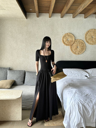 black square dress
