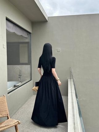 black square dress
