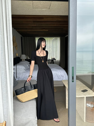 black square dress