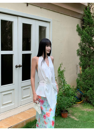 chiffon fishtail skirt