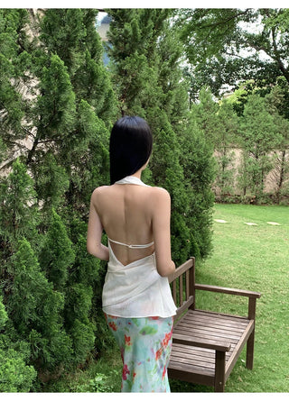 chiffon fishtail skirt